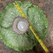 Load image into Gallery viewer, 1985 Fitz & Floyd Lettuce Leaf Chip & Dip Set