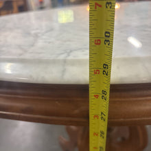 Load image into Gallery viewer, Mahogany Parlor Table With Marble Top