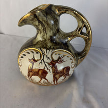 Load image into Gallery viewer, Pitcher, Hubert Bequet Hand Painted, Deer, Made In Belgium