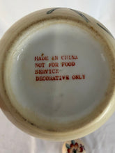 Load image into Gallery viewer, Ginger Jar, Hand Painted Chinese Porcelain, Cream with Flowers, Decoration Only