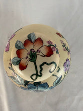 Load image into Gallery viewer, Ginger Jar, Hand Painted Chinese Porcelain, Cream with Flowers, Decoration Only