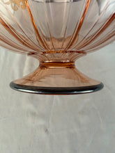 Load image into Gallery viewer, Amazing Compote Bowl, Pink Glass, Heisey, Silver Overlay
