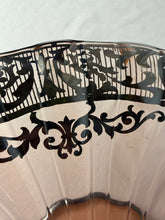 Load image into Gallery viewer, Amazing Compote Bowl, Pink Glass, Heisey, Silver Overlay