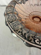 Load image into Gallery viewer, Amazing Compote Bowl, Pink Glass, Heisey, Silver Overlay