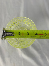 Load image into Gallery viewer, Compote, Yellow Vaseline Glass, Central Glass No 775, 1885-1891 Block and Diamond
