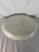 Load image into Gallery viewer, Platter, Antique Flow Blue, Marked France, Turkeys