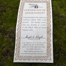 Load image into Gallery viewer, Lapel Pin, Sterling Silver, Black Hills Gold Leaves, Motorcycle