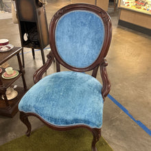 Load image into Gallery viewer, Antique Victorian Style Balloon Back Armchair