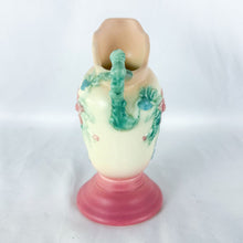 Load image into Gallery viewer, Vintage Hull Pottery Woodland 3 Pattern Ewer Pitcher Vase