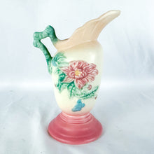Load image into Gallery viewer, Vintage Hull Pottery Woodland 3 Pattern Ewer Pitcher Vase