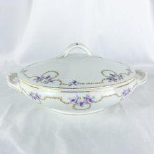 Load image into Gallery viewer, Vintage Karsbad Austrian Empire Floral Patterned Covered Dish