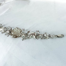 Load image into Gallery viewer, Vintage Sterling Silver Noah's Ark Bracelet, 6.5 inches