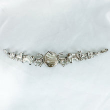 Load image into Gallery viewer, Vintage Sterling Silver Noah's Ark Bracelet, 6.5 inches