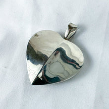 Load image into Gallery viewer, Pendant, Sterling Silver, Vintage Hollow Heart