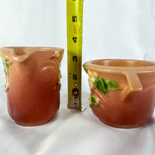 Load image into Gallery viewer, Vintage Roseville Snowberry Creamer & Sugar Set