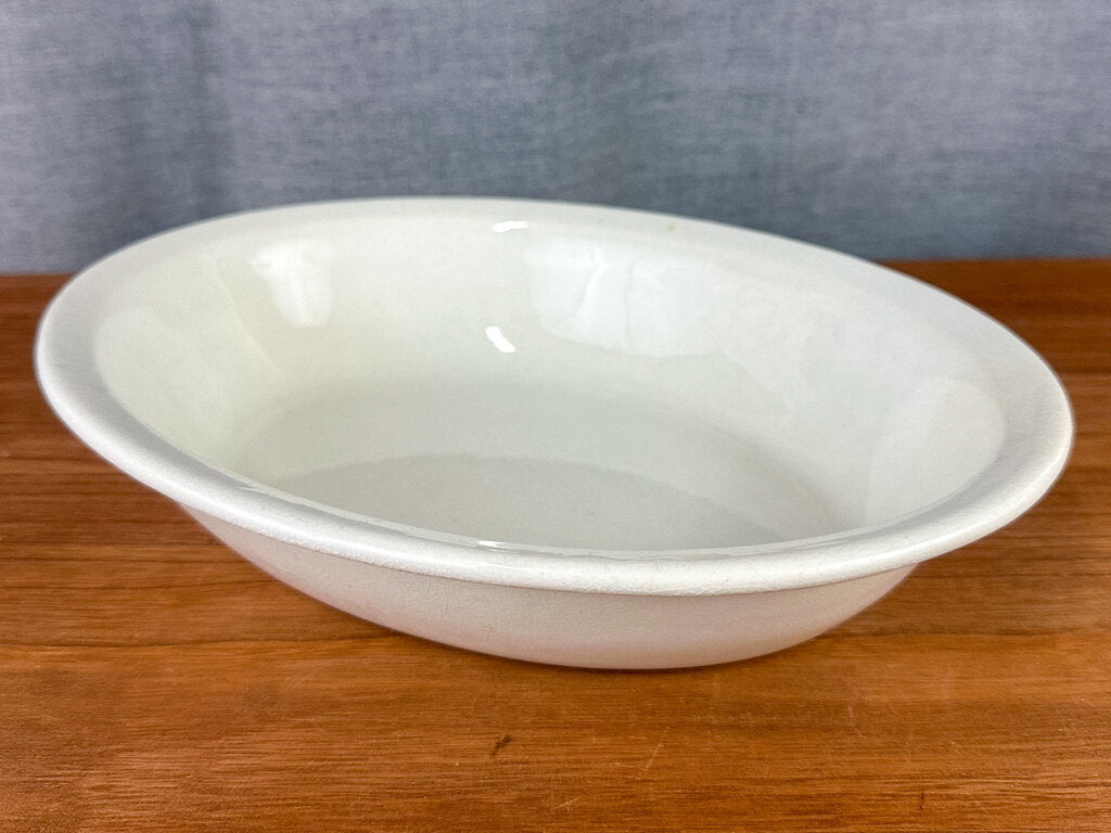 Vintage (Possibly Antique) Ironstone China Warranted Ceramic Casserole Dish