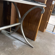 Load image into Gallery viewer, Metal Side Table With Glass Top