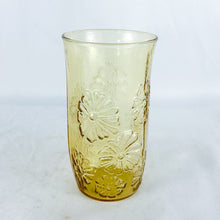 Load image into Gallery viewer, Vintage Anchor Hocking 10 oz. Amber Daisy Glass