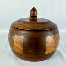Load image into Gallery viewer, Vintage Hand-Turned Wooden Lidded Bowl