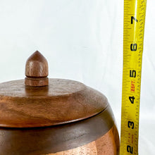 Load image into Gallery viewer, Vintage Hand-Turned Wooden Lidded Bowl