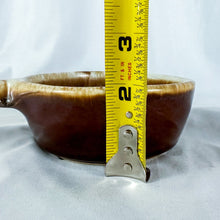 Load image into Gallery viewer, Vintage McCoy #874 Brown Drip Glaze Mini Skillet Serving Bowl