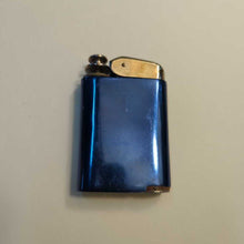 Load image into Gallery viewer, 1930s Kent Anodized Blue Metal Body Perfume Pump Atomizer, Engraved "Margie"