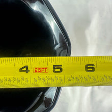 Load image into Gallery viewer, Vintage Black Amethyst Double Roman Handle Footed Glass Vase