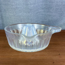 Load image into Gallery viewer, Vintage Fry Heat Resistant UV Reactive Opalescent Glass Juicer Reamer