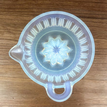 Load image into Gallery viewer, Vintage Fry Heat Resistant UV Reactive Opalescent Glass Juicer Reamer