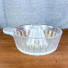 Load image into Gallery viewer, Vintage Fry Heat Resistant UV Reactive Opalescent Glass Juicer Reamer