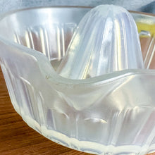 Load image into Gallery viewer, Vintage Fry Heat Resistant UV Reactive Opalescent Glass Juicer Reamer