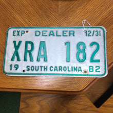 Load image into Gallery viewer, 1982 South Carolina Dealer XRA 182 License Plate