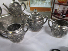Load image into Gallery viewer, Mermod Jaccard & Co. Pineapple Silverplate Coffee and Tea Set with Tray
