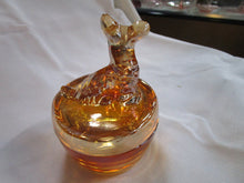 Load image into Gallery viewer, Vintage Jeannette Marigold Carnival Glass Scottie Dog Lidded Trinket Dish
