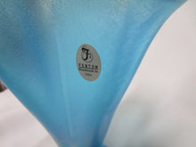 Load image into Gallery viewer, Vintage Fenton Celeste Blue Stretch Glass Pedestal Vase