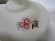 Load image into Gallery viewer, Fenton Artist Signed Cherry White Satin Pedestal Candy Dish