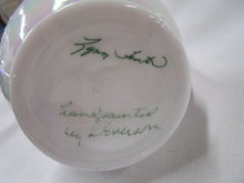 Load image into Gallery viewer, Fenton Artist Signed Iridescent Mother of Pearl Glass Floral Creamer Pitcher