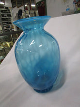 Load image into Gallery viewer, Vintage Fenton Aqua Blue Opalescent Vase