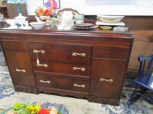 Load image into Gallery viewer, Vintage Art Deco Waterfall Buffet Server Sideboard