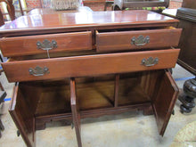 Load image into Gallery viewer, Vintage Temple-Stuart Cherry Server Buffet Sideboard Cabinet