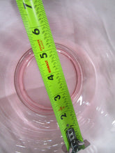Load image into Gallery viewer, Vintage Pink Glass Etched Floral Square Serving Decor Bowl