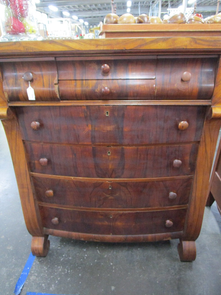 Antique Empire Highboy Chest Dresser Antique Empire Highboy Chest Dresser
