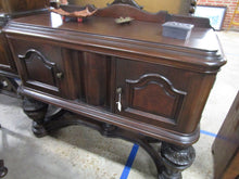 Load image into Gallery viewer, Antique Jacobean Tudor Small Server Sideboard