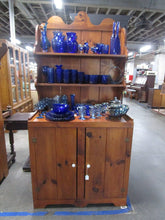 Load image into Gallery viewer, Vintage Farmhouse Country Pine Hutch Cupboard