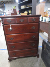 Load image into Gallery viewer, Vintage Kling Mahogany Two Over Four Highboy Dresser