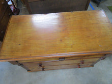 Load image into Gallery viewer, Antique Solid Wood 2 over 2 Lowboy Dresser