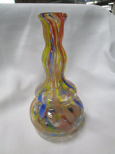 Load image into Gallery viewer, Vintage Art Glass Speckled Swirled Bud Vase