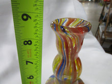 Load image into Gallery viewer, Vintage Art Glass Speckled Swirled Bud Vase