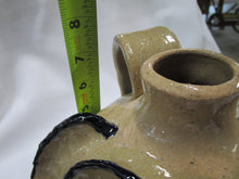 Load image into Gallery viewer, Dale Costner Signed Folk Art Pottery Blue Ridged Ugly Face Jug