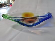 Load image into Gallery viewer, MCM Rhapsody Frantisek Zemek Art Glass Console Decor Bowl